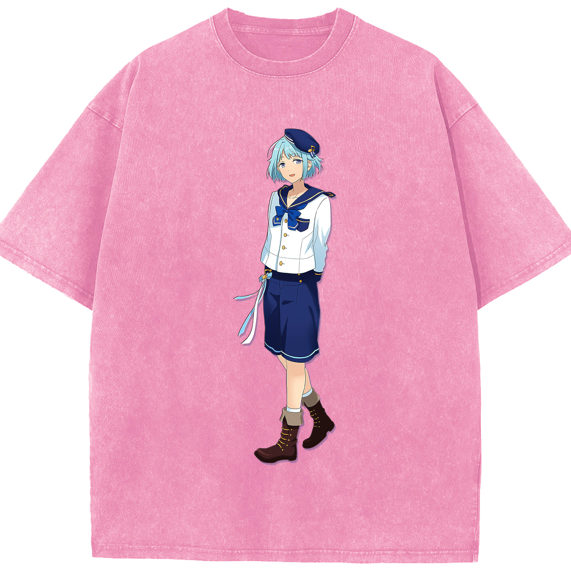 （画像用） あんさんぶるスターズ! Ensemble Stars 綿100% ヴィンテージ風 半袖Tシャツ（フロントプリント）